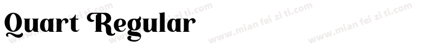 Quart Regular字体转换